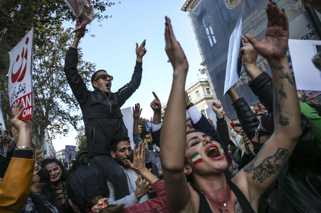 Protesters in Iran